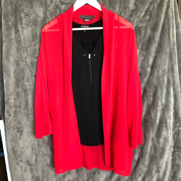 Suzy Shier Sheer Kimono - Picture 5 of 8